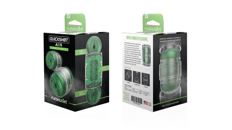 Fleshlight Quickshot Alien Lady/Butt - Metallic Green Freaks Male Masturbators | PHILIPPINES 5617DZH