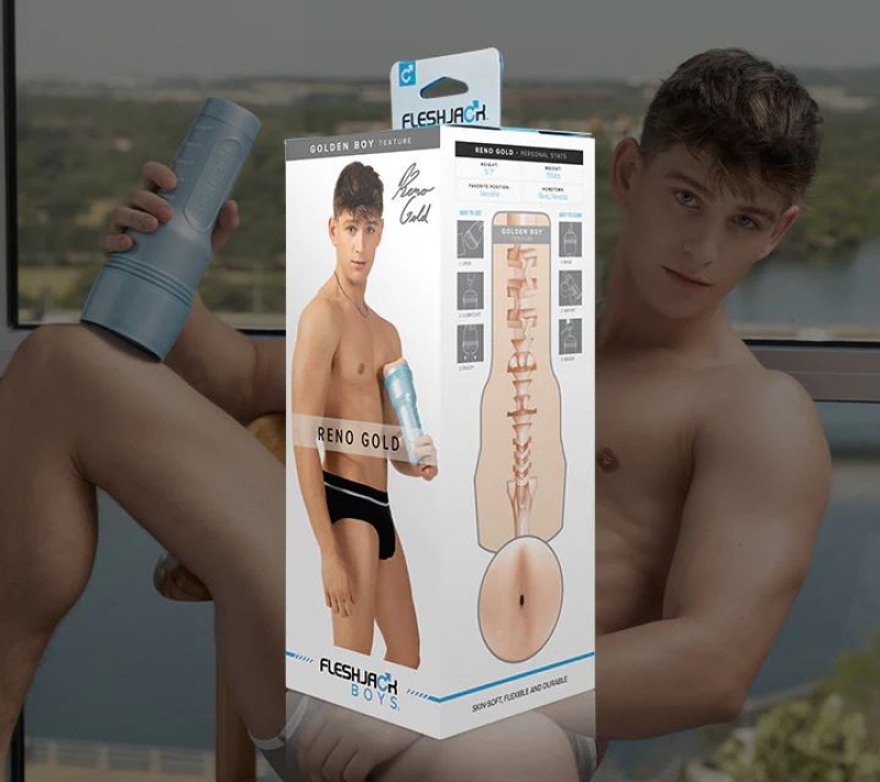 Fleshlight Reno Gold Male Pornstar Replicas | PHILIPPINES 6834GRX